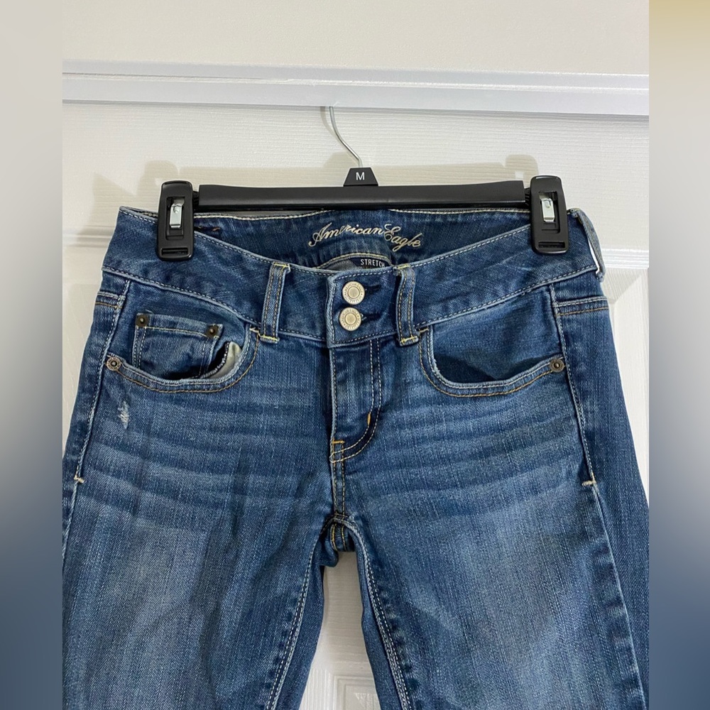 American Eagle Stretch Bootcut Blue Jeans